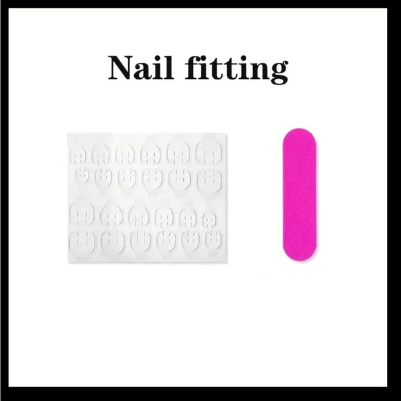 NWOT~ Full Cover Press On Nails, Set of 24 Count. Nail Glue Included - Picture 3 of 7